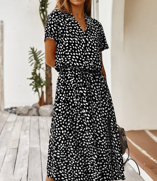 Robe d'été légère à motifs imprimé