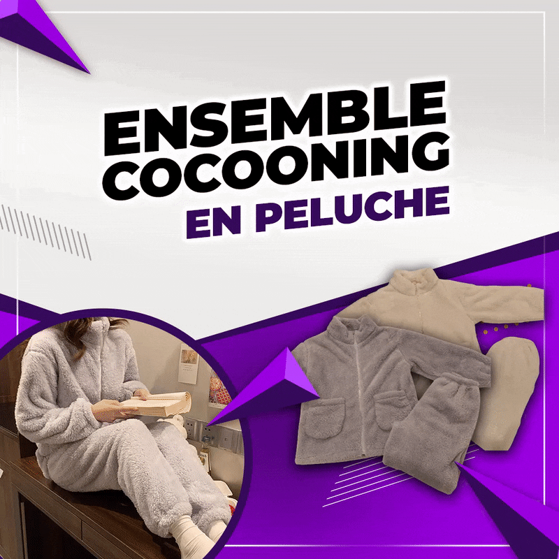 Ensemble pyjama cocooning en peluche - Femme