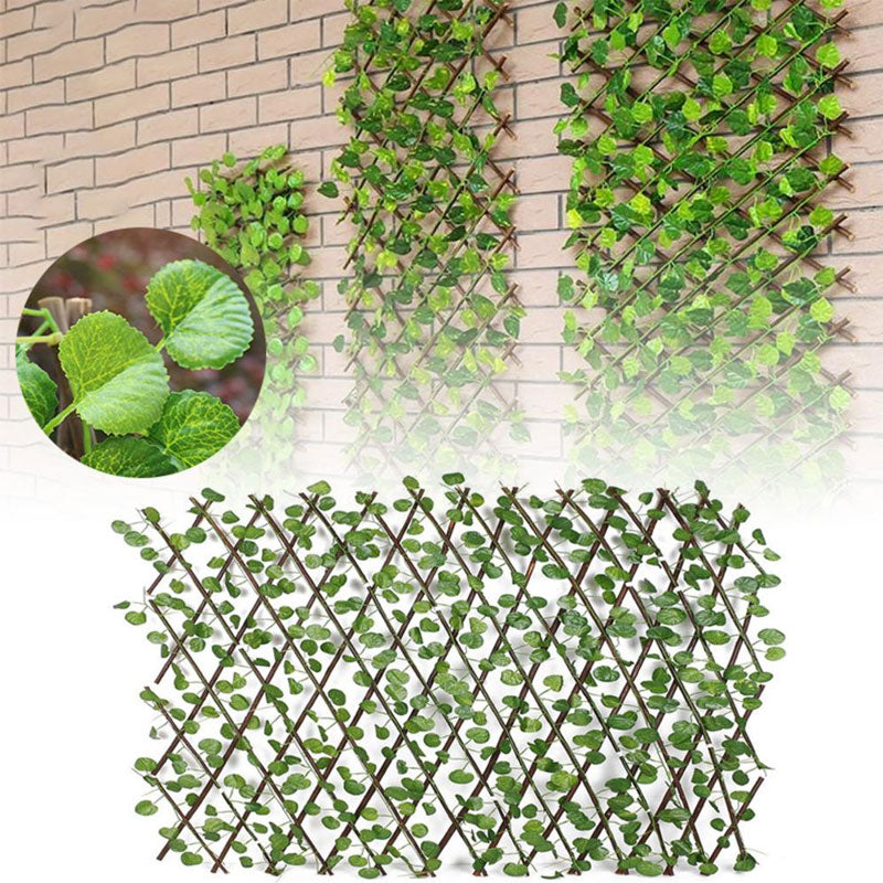 Clôture de jardin extensible en plantes artificielles