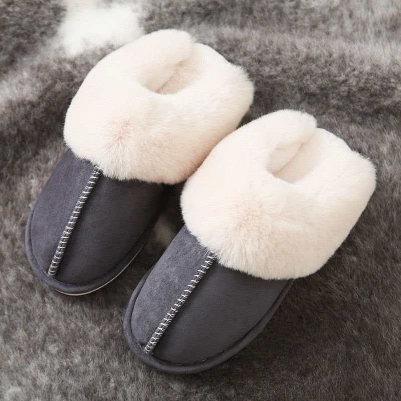 Alex - Chaussons en fausse fourrure