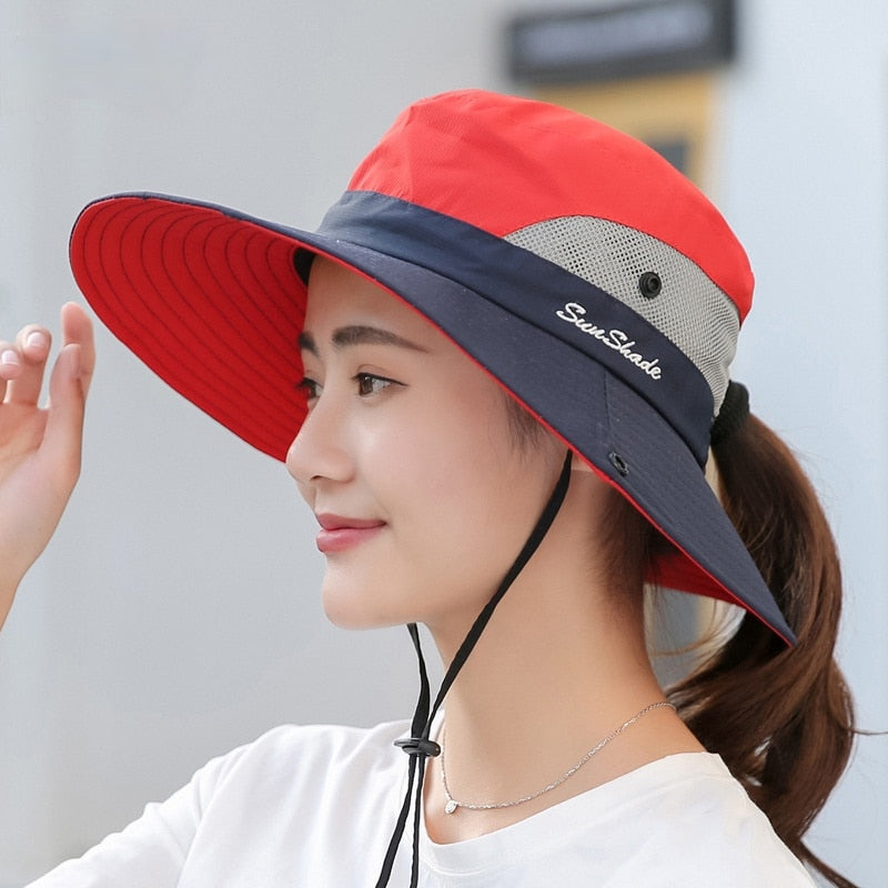Chapeau anti-UV femme