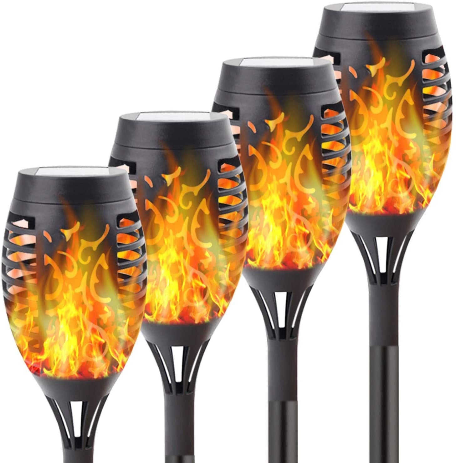 Torche de jardin solaire