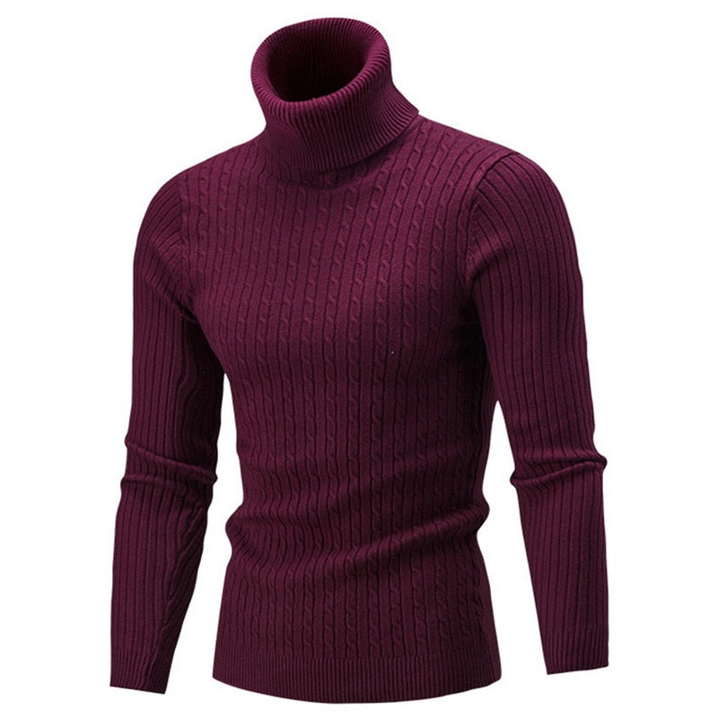 Thomas - Pull col roulé tricoté
