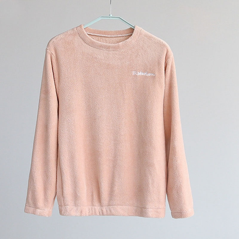 Ensemble pyjama femme chaud et confortable en flanelle