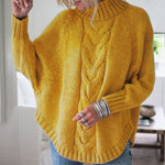 Pull en maille torsadé oversize pour femme