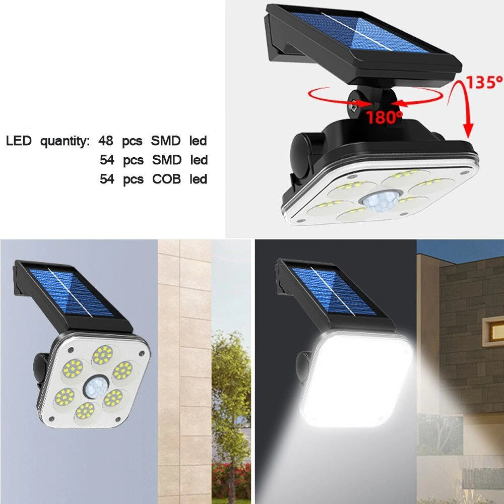 Applique murale LED Solaire - Détecteur de mouvement