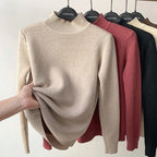 Sam - Pull col cheminé avec doublure polaire