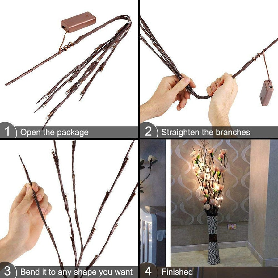 FloriGlow  - Branche lumineuse pour vase