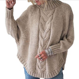Pull en maille torsadé oversize pour femme