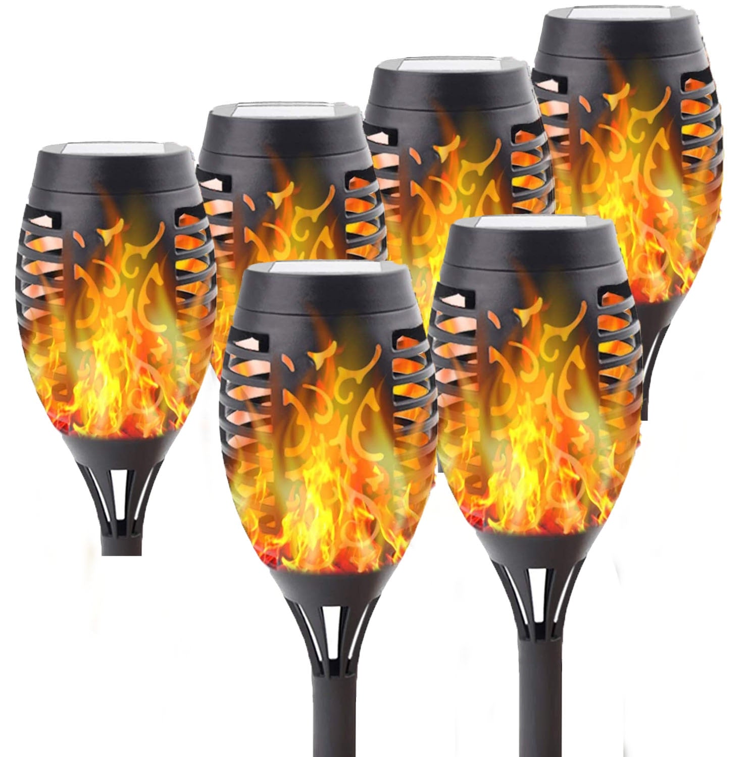 Torche de jardin solaire