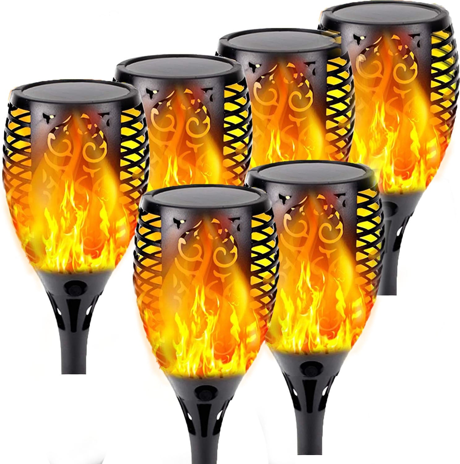 Torche de jardin solaire