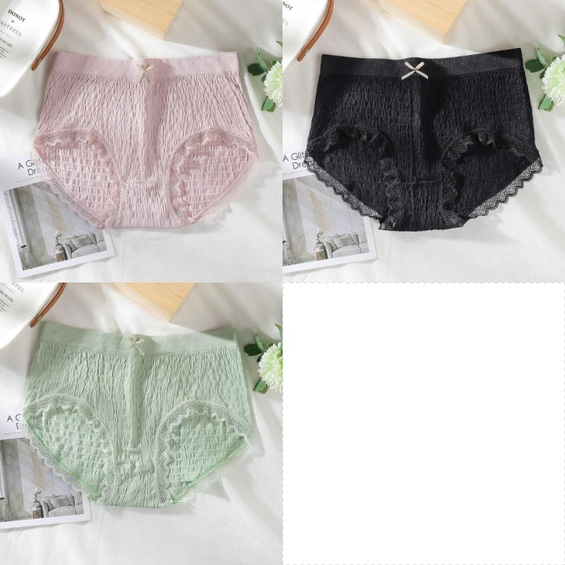 3x Culottes anti-bactériennes en coton pour femme