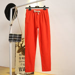 Pantalon léger et confortable en coton et lin - Femme