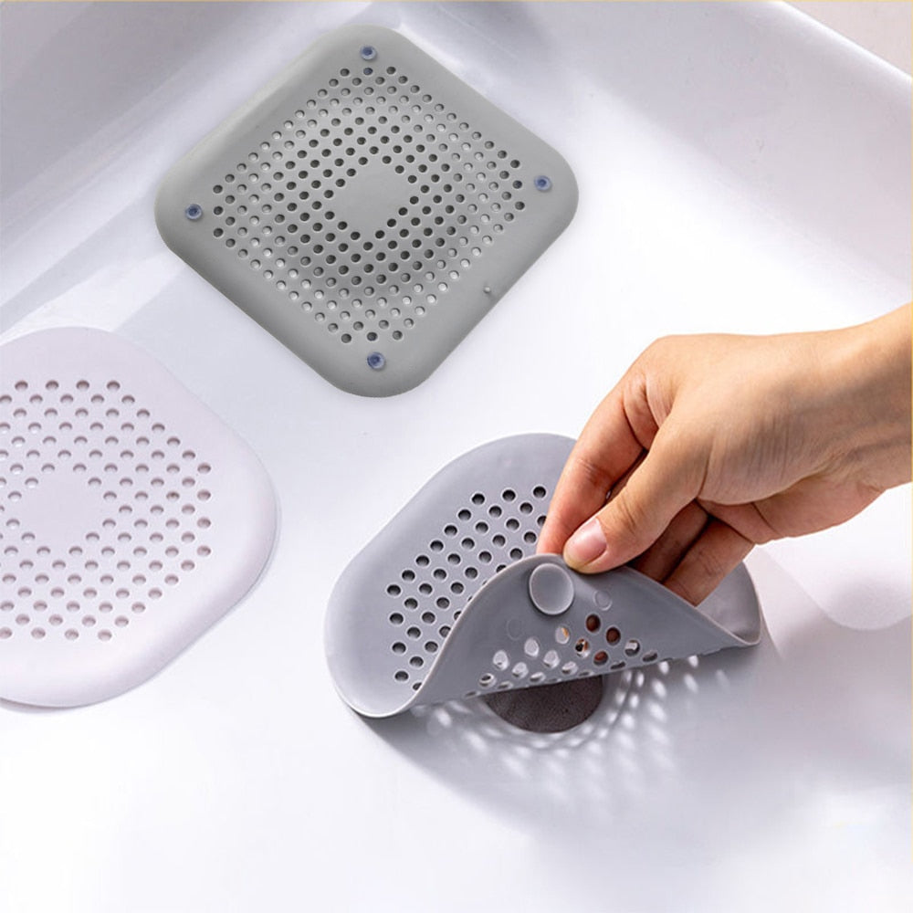 Lot de 2 filtres en silicone pour évier et salle de bain