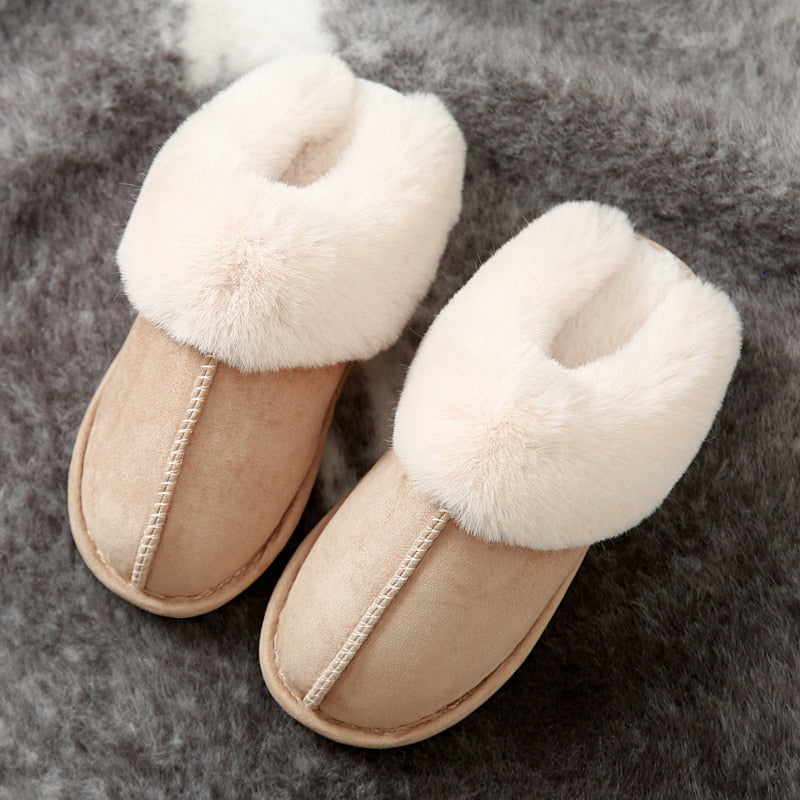 Alex - Chaussons en fausse fourrure