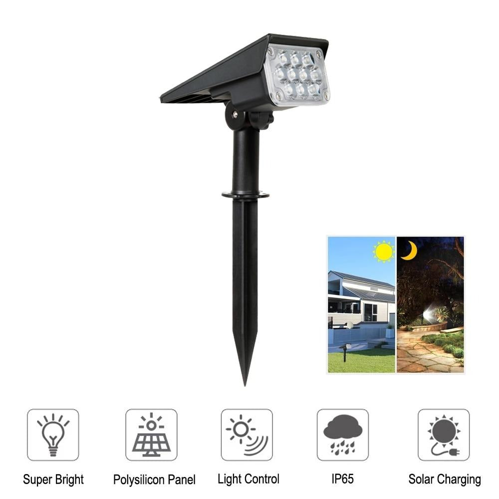 Lot de 2 <br> Projecteurs LED Solaires