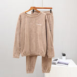 Ensemble pyjama femme chaud et confortable en flanelle