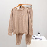 Ensemble pyjama femme chaud et confortable en flanelle
