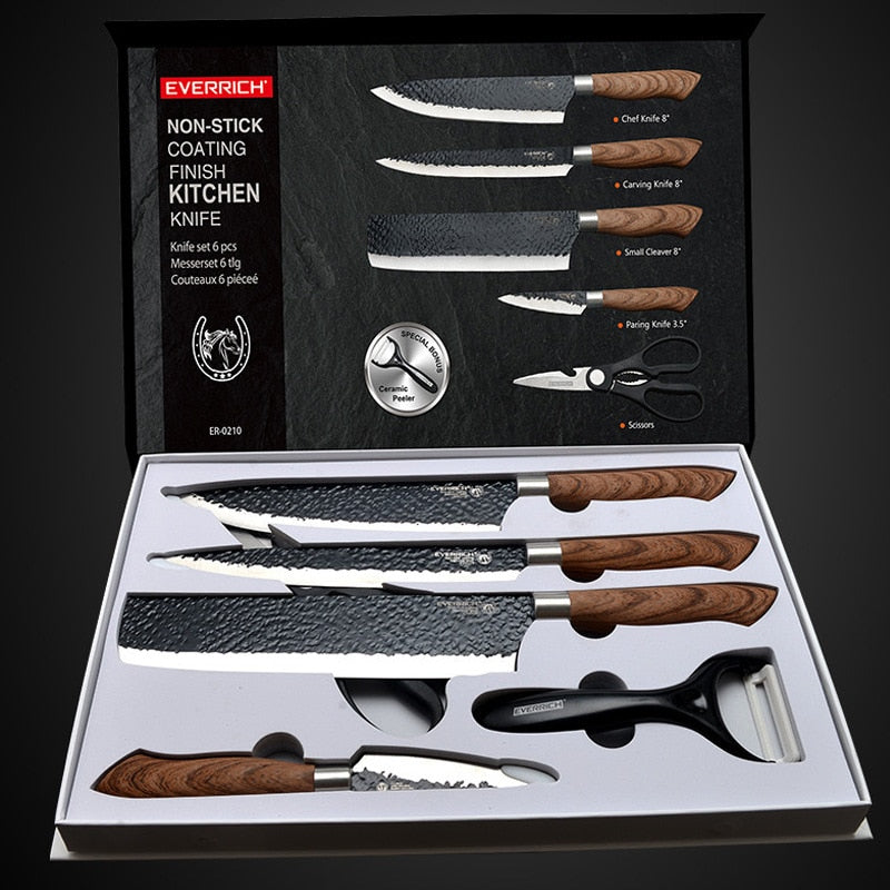 Set de Couteaux japonais <br>en acier inoxydable