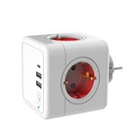 Multiprise cube 4 prises + 3 ports USB