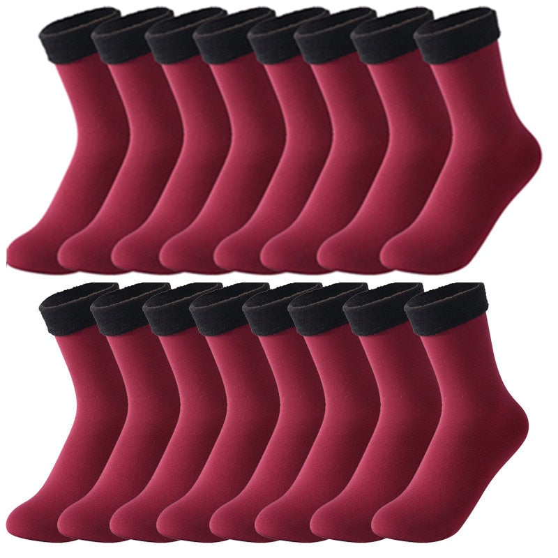 8x Paire de chaussettes thermiques