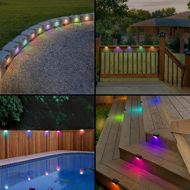 Lot de lampes solaires LED étanches