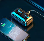 Écouteurs sans fil avec batterie externe intégrée