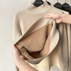 Sam - Pull col cheminé avec doublure polaire