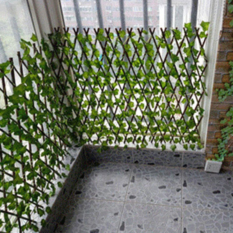Clôture de jardin extensible en plantes artificielles