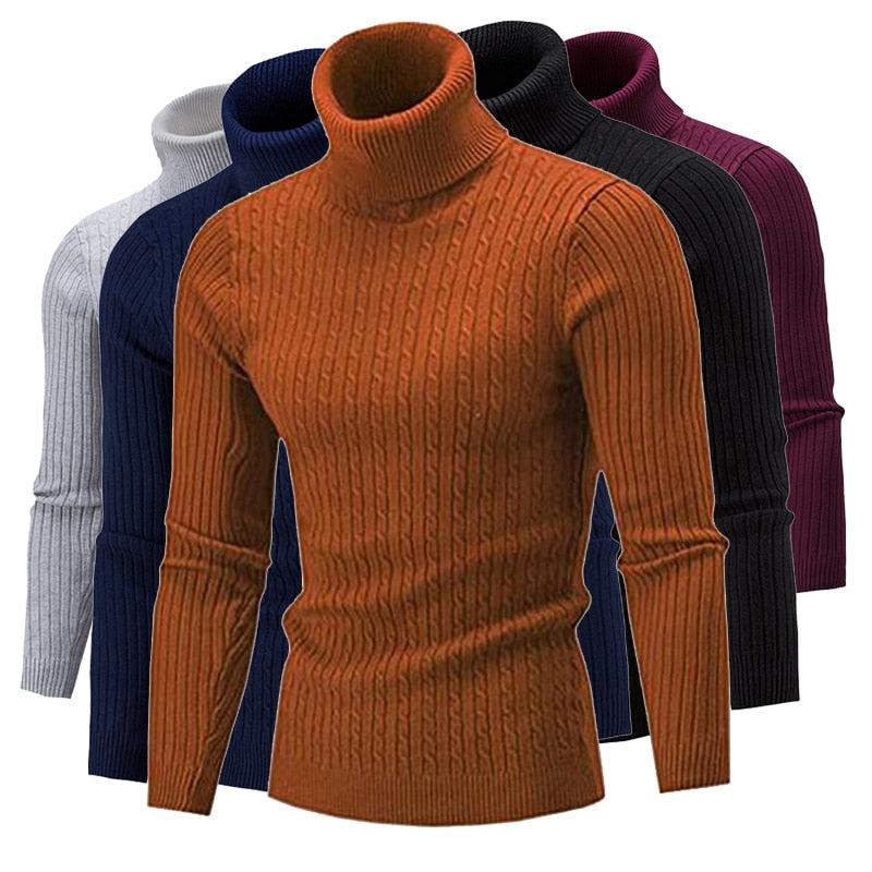 Thomas - Pull col roulé tricoté