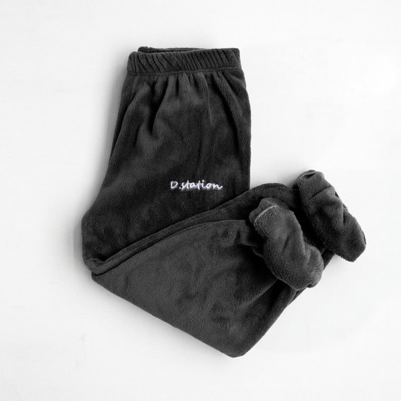 Ensemble pyjama femme chaud et confortable en flanelle