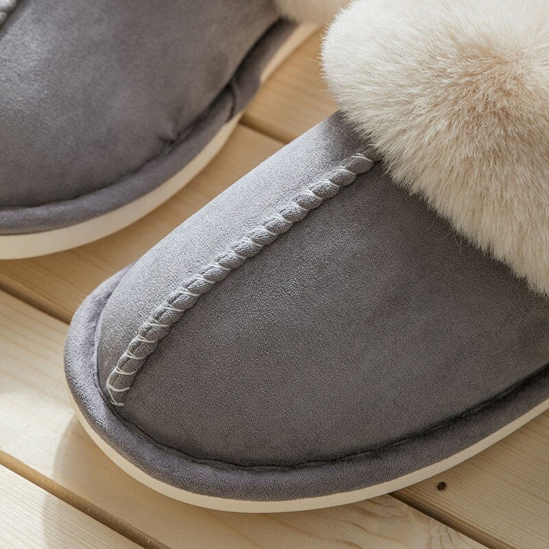 Alex - Chaussons en fausse fourrure