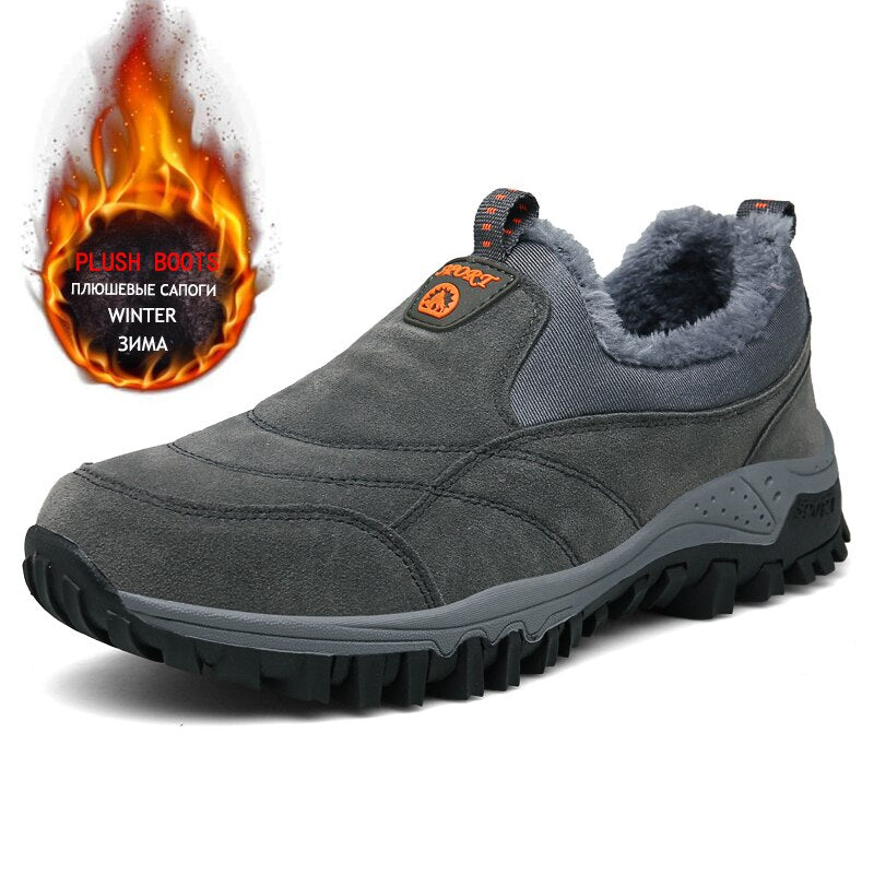 Chaussures chaudes sans lacets - anti dérapantes pour homme