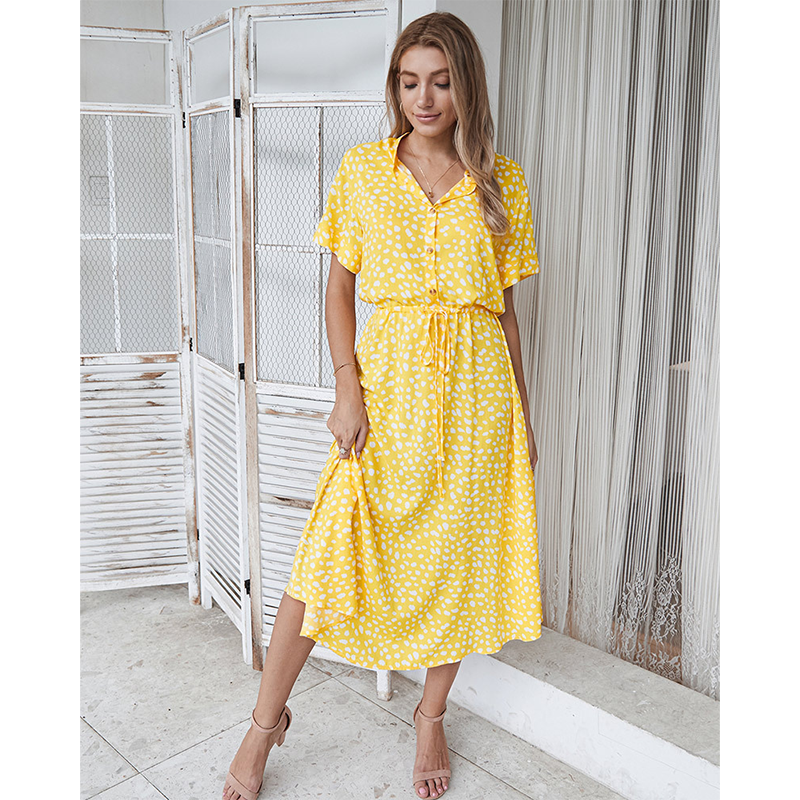 Robe d'été légère à motifs imprimé