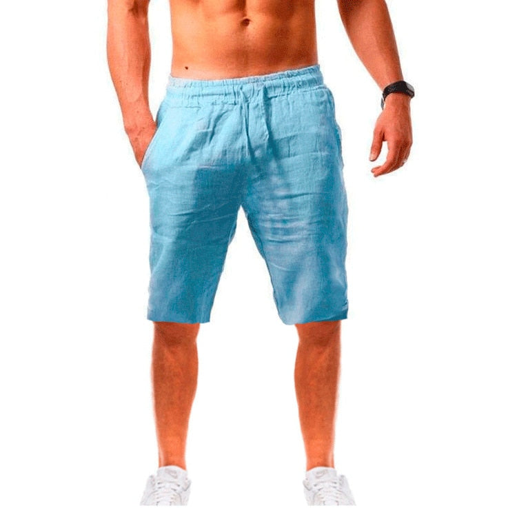 NATHAN - Short en lin respirant pour homme