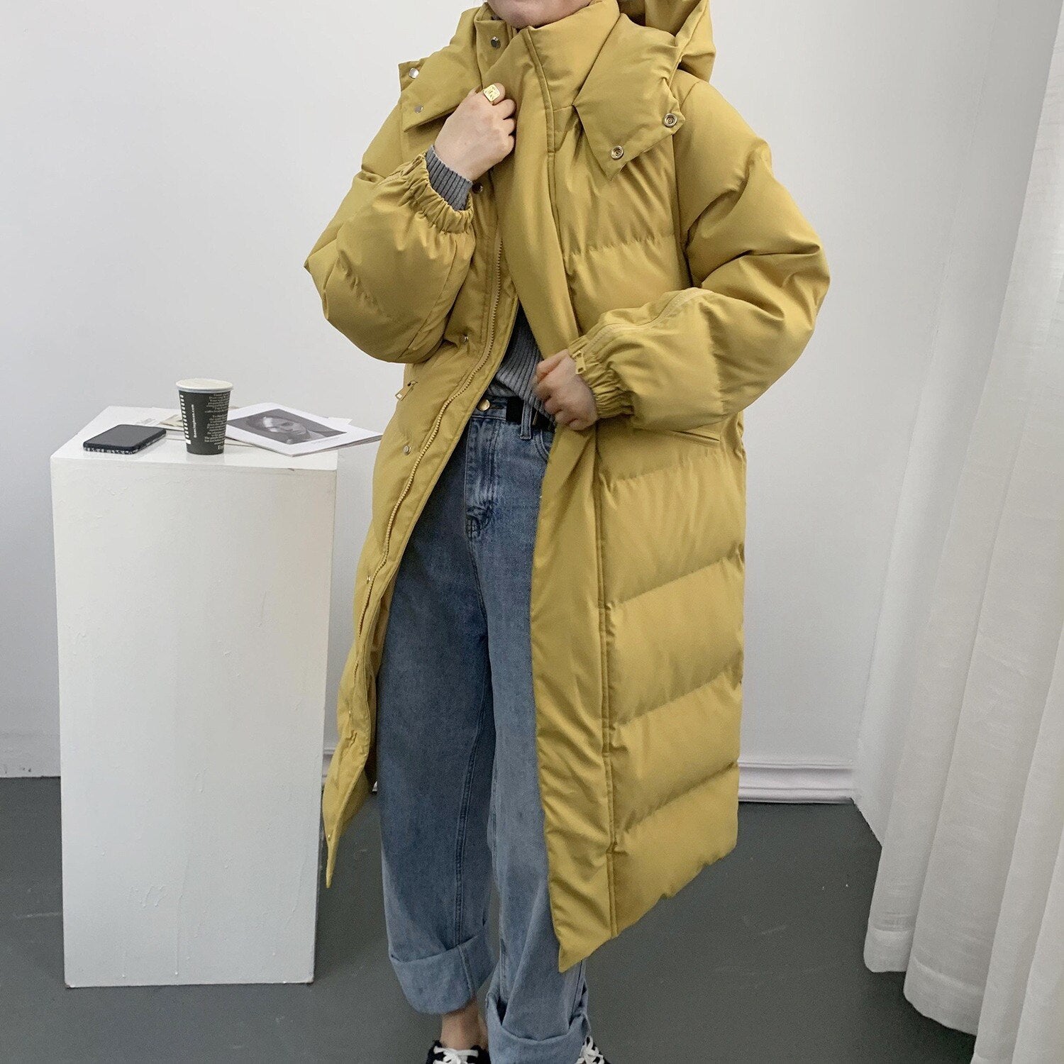 Frey - Veste longue matelassée pour femme