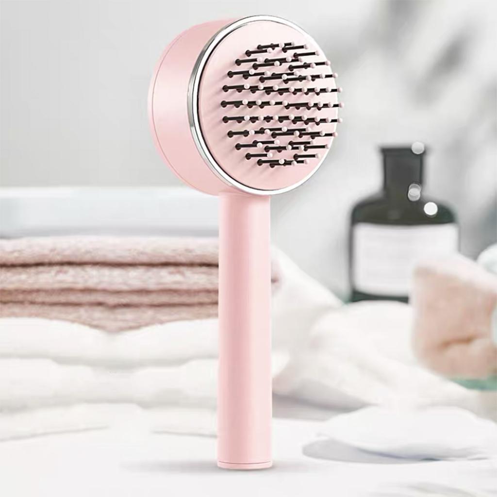 Brosse à cheveux auto nettoyante