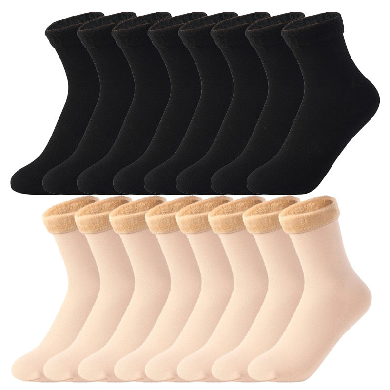 8x Paire de chaussettes thermiques