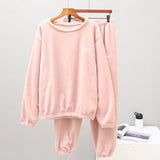 Ensemble pyjama femme chaud et confortable en flanelle