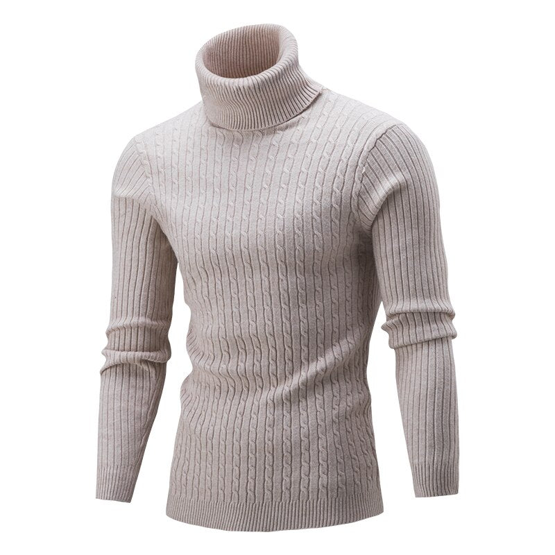 Thomas - Pull col roulé tricoté