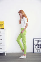 Pantalon léger et confortable en coton et lin - Femme