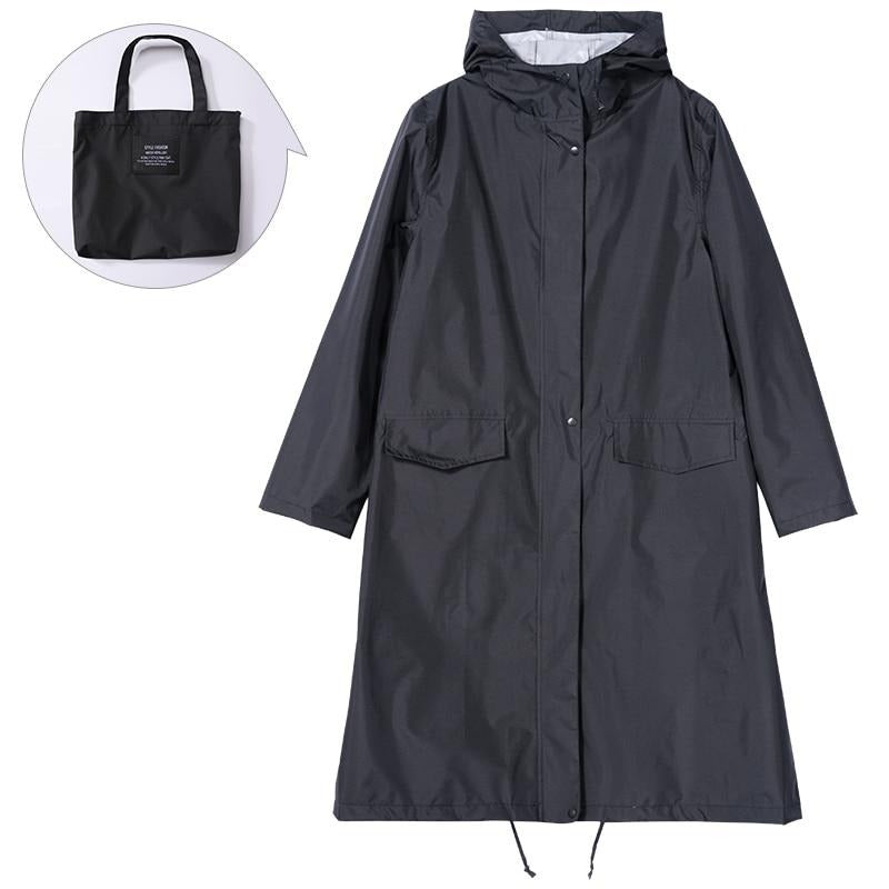 Imperméable à capuche pour femme