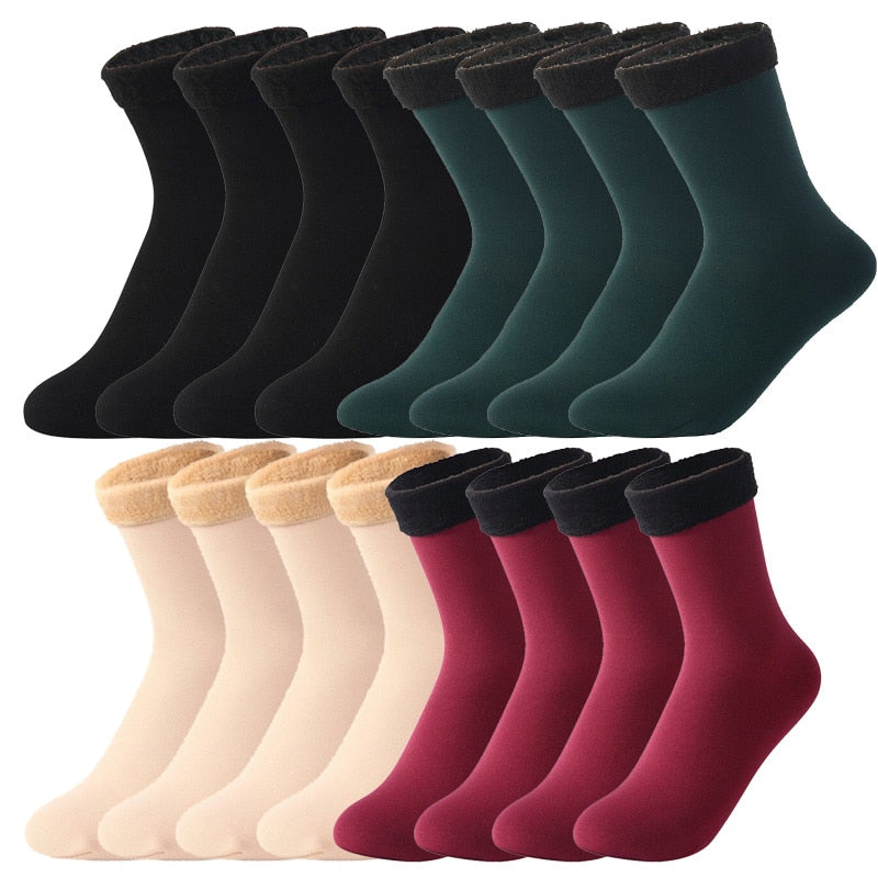 8x Paire de chaussettes thermiques
