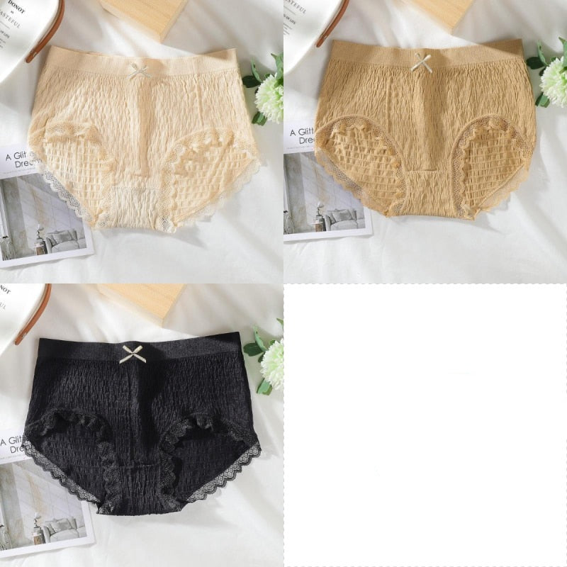 3x Culottes anti-bactériennes en coton pour femme