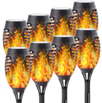 Torche de jardin solaire