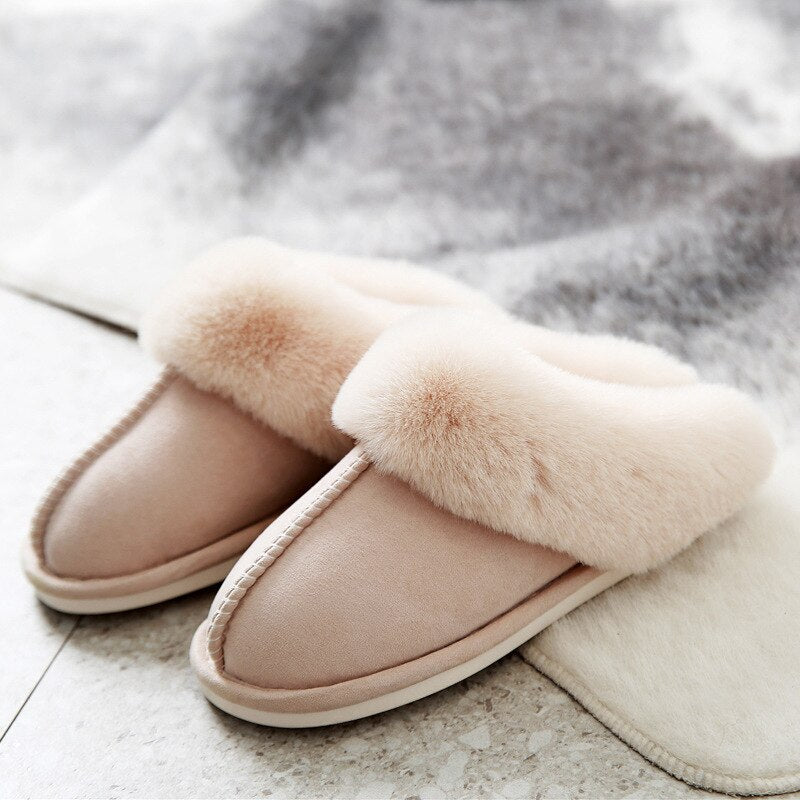 Alex - Chaussons en fausse fourrure