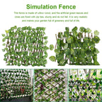 Clôture de jardin extensible en plantes artificielles