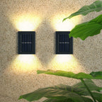 Lot de 2 applique murale LED solaire