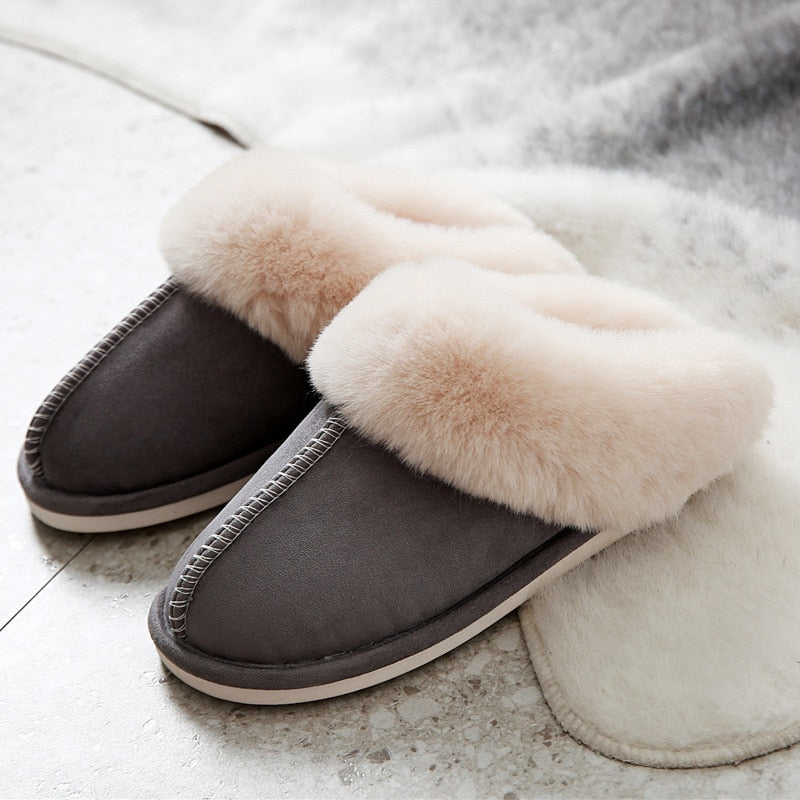 Alex - Chaussons en fausse fourrure