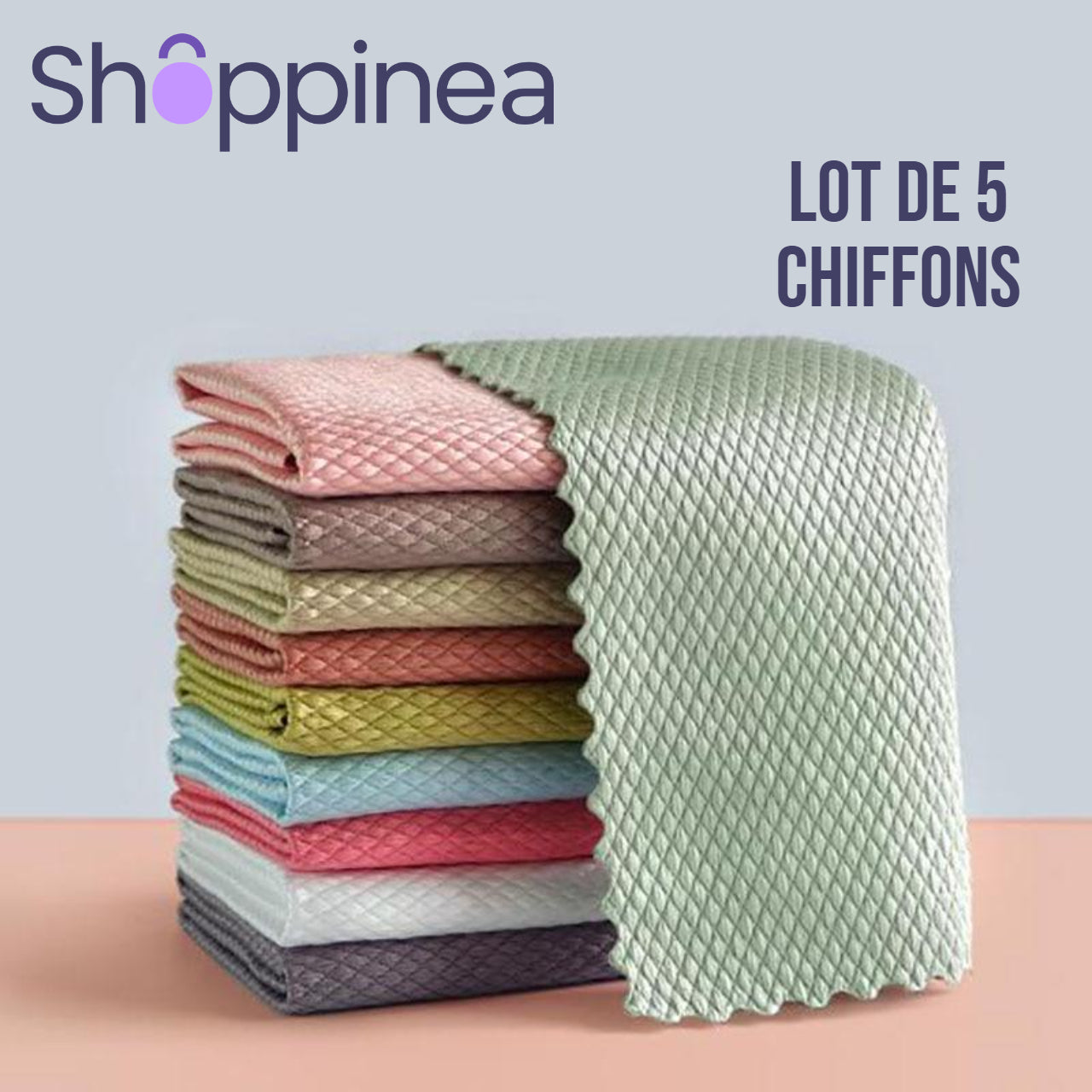 5 Chiffons MAGIQUES en microfibre